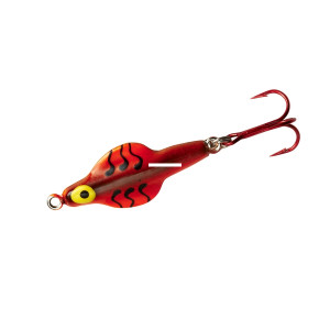 Lindy Ice Flyer Spoon - Rattln - 3/16oz Orange Tiger