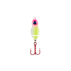 Lindy Ice FrosteeJigginSpoon - 1/16oz 5/8PinkLemondateGlo