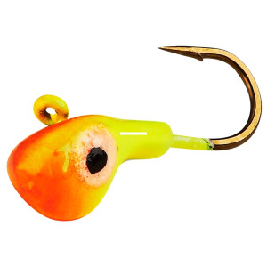 Lindy Ice Tungsten Toad - #12 Chartreuse/Orange 1pk