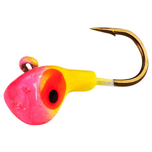 Lindy Ice Tungsten Toad - #8 Pnk/Chartreuse Yel