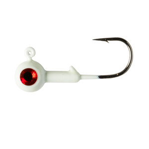 Lindy Lead Free Jig - 1/8oz White Glow 2pk - LJGLF3209