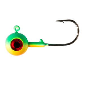 Lindy Lead Free Jig - 3/8oz Perch Glow 2pk - LJGLF6208