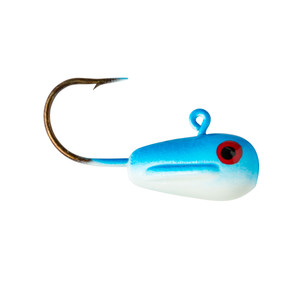 Lindy Lead Free LiveBait Jig - 1/4oz Blue Shiner Glow 2pk - LLBJLF5201