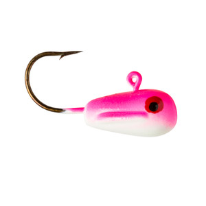 Lindy Lead Free LiveBait Jig - 1/4oz Hot Pink Glow 2pk - LLBJLF5204