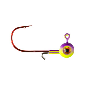 Lindy Lead Free Max Gap Jig - 1/16oz Purple Chartruese 2pk - LMAXLF2211