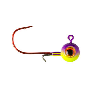 Lindy Lead Free Max Gap Jig - 1/8oz Purple Chartruese 2pk - LMAXLF3211