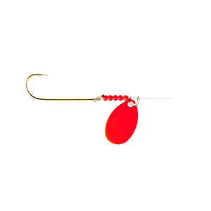 Little Joe Red Devil Spinner - #3 Indiana Floresent Red