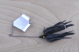 Lunker Lure Original 3/8 - Black/Silver Blade