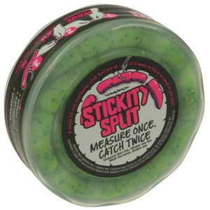 Lunkerhunt StickitySplitWurm - 32'' Cht Aqua Silver Fleck