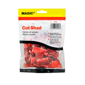 Magic Preserved Cut Shad - 4oz Red