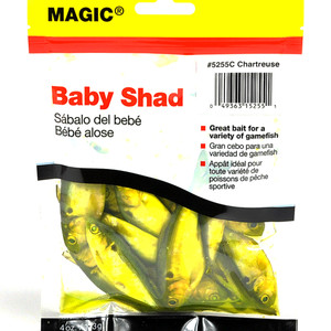 Magic Preserved Shad - 4oz Chartreuse