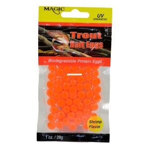 Magic Trout Bait Eggs - 1oz Blaze Orange/Shrimp