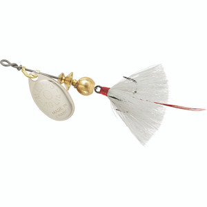 Mepps Aglia Dressed - 1/12oz Silver-White