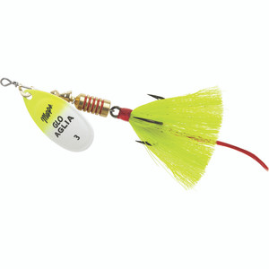 Mepps Aglia Dressed - 1/4oz Glo Chart-Yellow