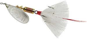 Mepps Aglia Dressed - 1/4oz Silver/White