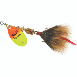 Mepps Aglia Dressed - 1/6oz Hot Orange/Chart-Brown