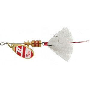 Mepps Aglia Dressed - 1/8oz Red/White-White