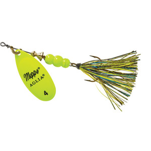 Mepps Aglia Flashabou - 1/3oz Hot Chart-Black/Chart