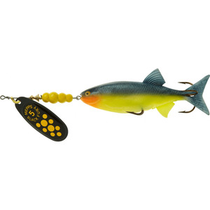 Mepps Black Fury Mino MX - 13/16oz Yellow Dot