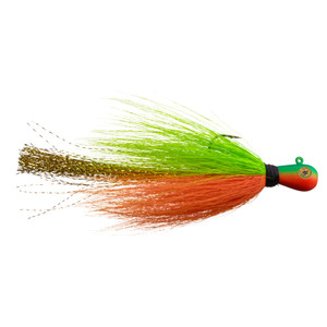 Mepps Bucktail Jig - 3/8oz Chartreuse/Orange