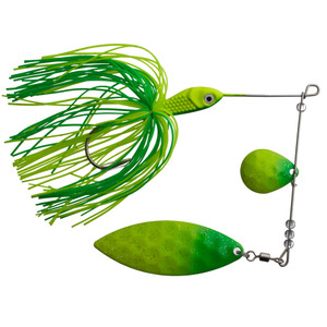 Mission Tandem Spinnerbait - 3/8oz Lime/Chart 1pk