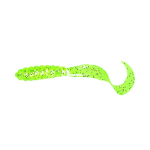 Mister Twister MeenyGrub 3'' - Chartreuse Glitter - 20pk
