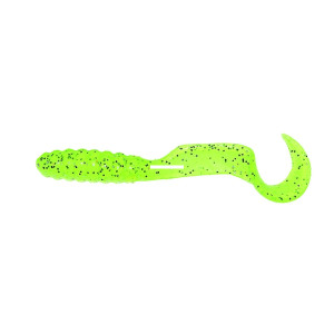 Mr Twister Meeny Tail - 3'' Neon Chartreuse 20pk