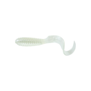 Mr Twister Teenie Tail - 2'' White Pearl 20pk