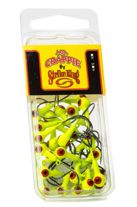 Mr Crappie Jig Heads 1/8 - Chartreuse 25pk