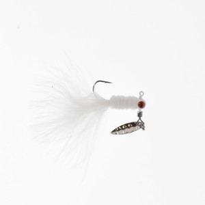 Mr Crappie Maribou Ssg Spin - 1/16oz White Lightning