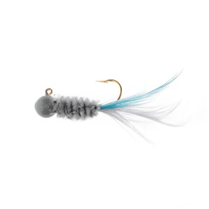 Mr Crappie SlabDadLivHairJg - 1/8oz Ghost Minnow