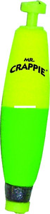 Mr Crappie Snap On - Weighted - Cigar 2'' Y/G Snap On 50pk
