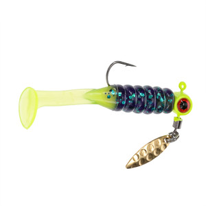 Mr Crappie Ssg Head Spn Slbc - 1/8oz Junebug