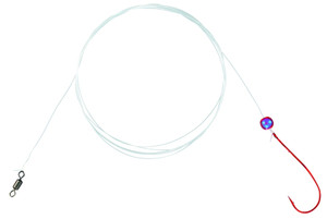 Mustad SloDthFluRig - 862 - 10 lb #2 Red 3pk