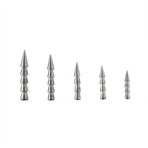 Nako Tungsten Nail Weight - 1/8oz Silver 10pk