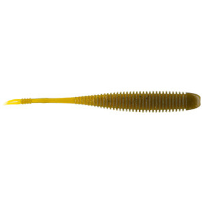 BaitFuel Flat Sided Shad - 4.5'' Green Pumpkin 6pk