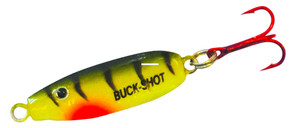 Northland Buck-Shot Spoon - 1/8oz UV Green Perch
