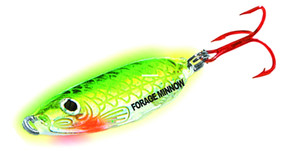 Northland Forage MinnowSpoon - 1/32oz S-Glo Perch
