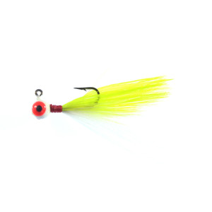 NotHead Feather Jig 1/16 - Chart/White 2pk