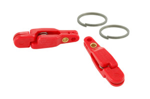 OffShore Pro Snap Wgt Clip - Split Ring Red 2pk