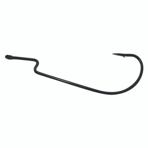 Owner Oversize Worm - Size 11/0 Black Chrome 4pk