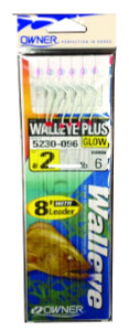 Owner Walley Plus - 8' Leader - #2 - 6pk