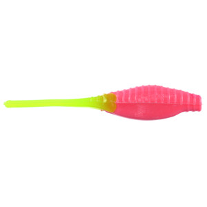 Bass Assassin Pro Tiny Shad - 2'' Pink/Limetreuse Tail 15p