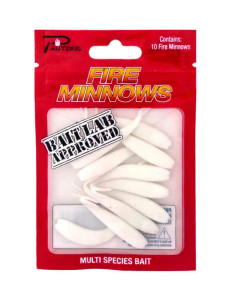 Pautzke Fire Minnows - 2.5'' Pearl 10pk - PFMINPRL
