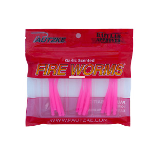 Pautzke Fire Worms - 2.7'' Pink 15pk