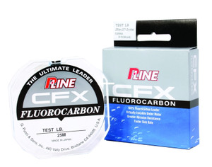 P-Line CFX FC Leader Coil - 25 Meter Clear 10 lb