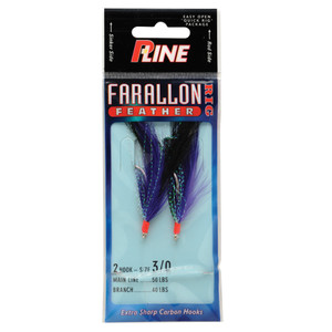 P-Line Farallon Feather - 5/0 Purple/Black 1pk