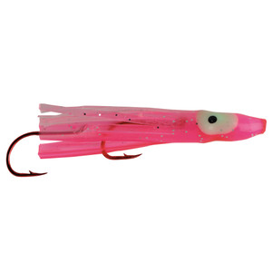 P-Line Reaction Squid - UV - 8 lb Fluor 2.5'' Pink/Clr