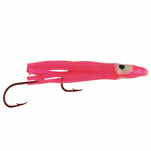 P-Line Reaction Squid - UV - 8 lb Fluorocarbon 2.5'' Pink