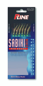 P-Line Sabiki; MylarFC; RdHk - #14 Fish Skin 1pk